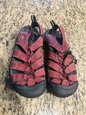 Keen Kids Size 4 Water Walking Closed Toe Shoes Red Washable Unisex Boys Girl
