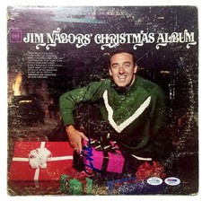 Jim Nabors Signed Autographed Record Christmas Album LP ACOA PSA