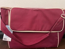 Keep Cool Insulated Reusable Shopping Bag Cooler Burgundy