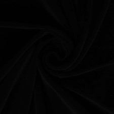Black Velvet Fabric Soft Stretchy Home Decoration DIY Sewing Curtains 3 Yard