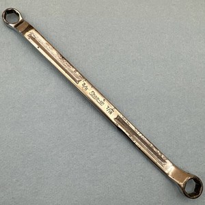 Vintage Snap-on 3/8"-7/16" Box End Wrench 6 Point SAE #XV-1214-S USA