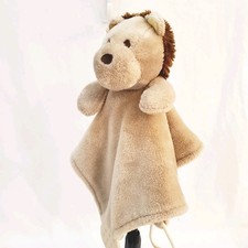 Modern Baby Snuggle Blankie Brown Lion Security Lovey Plush Rattle Teether 11