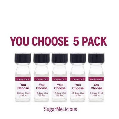 LorAnn Hard Candy Flavoring Oil 5 Count- You Pick Choose Flavors- SHIPS SAME DAY
