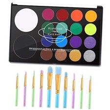 Face Paint Kit  10pcs Paint Brush Water Activated Body Paint SFX SET 01