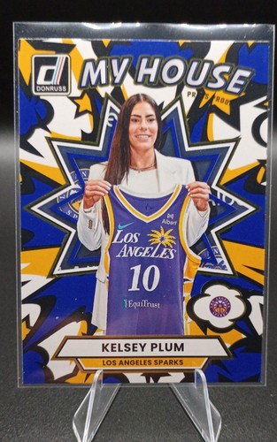 Kelsey Plum 2025 Panini Donruss WNBA - My House #17 Press Proof Blue