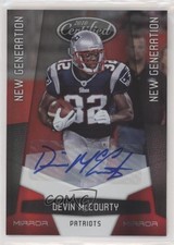 2010 Certified New Generation Mirror Red Signatures /250 Devin McCourty Auto uk2