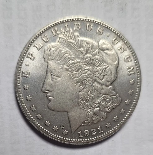 1921 Morgan Silver Dollar $1 – AU Details – 90% Silver – Nice Eye Appeal