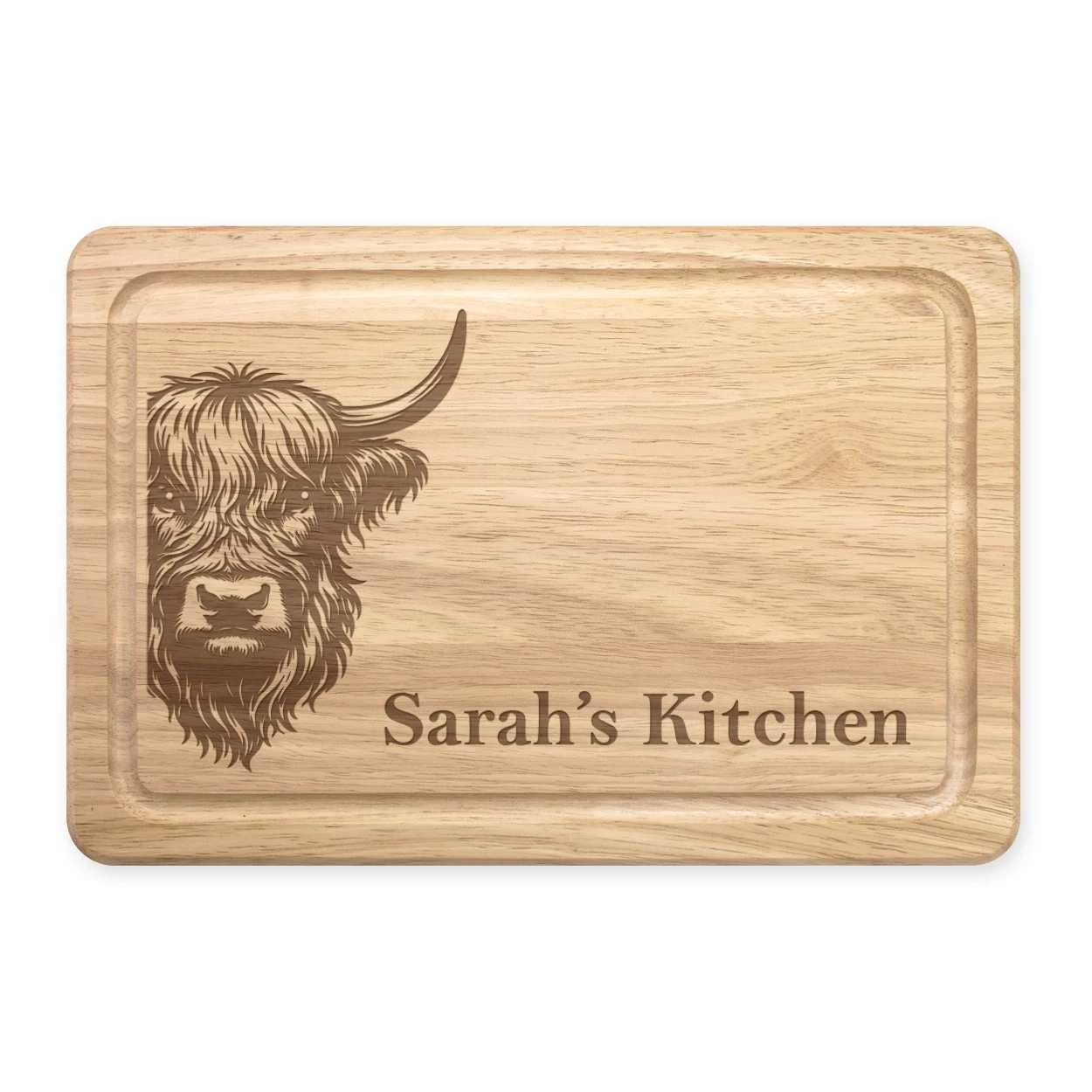 Highland Cowwood Custom Serving Table 30x20cm