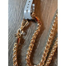 Nordstrom Gold Tone Wheat Chain Handbag