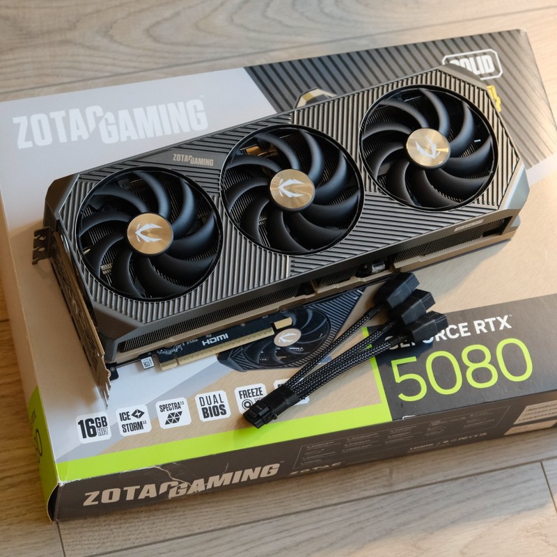 Zotac GeForce RTX 5080 Solid Core OC 16GB GDDR7 PCI-Express Graphics Card