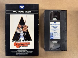 VHS — A CLOCKWORK ORANGE — WCI First Print • Big Box / Scotch Tape