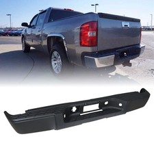 For Chevy Silverado Gmc Sierra 1500 2007-2013 Rear Steel Bumper Black
