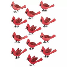 3D Cardinal Christmas Stickers for Journaling, Scrapbooking, Cardmaking, Arts...