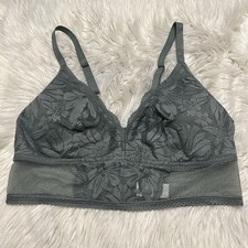 Aerie Large Bralette Lace Wireless Back Closure Adjustable Straps