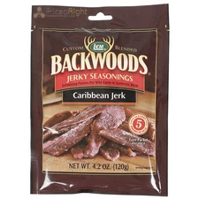 Backwoods Caribbean Jerk Jerky Seasoning Cure Packet for 5 Lbs Meat 4.2 Oz 9147