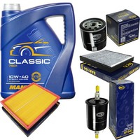 SCT Inspektionspaket 5L Mannol 10W-40 FüR Opel Astra G CC 1.6 16V 1.8 Zafira A