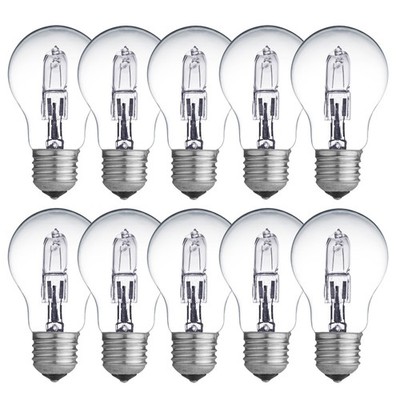 10 x Eco Halogen Glühbirnen 18W ~ 25Watt E27 klar Glühlampen warmweiß dimmbar
