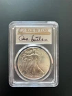 2020 American Silver Eagle MS70 FDOI HOF Don Sutton Signed Pop 50