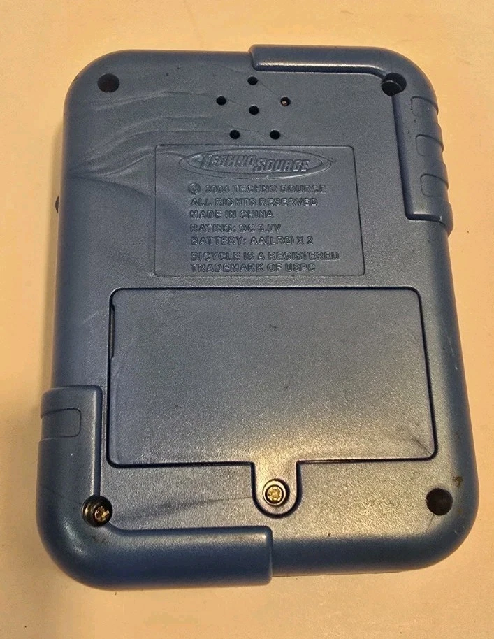 Jogo eletrônico de solitário de bicicleta portátil azul - Imagem 2 de 3