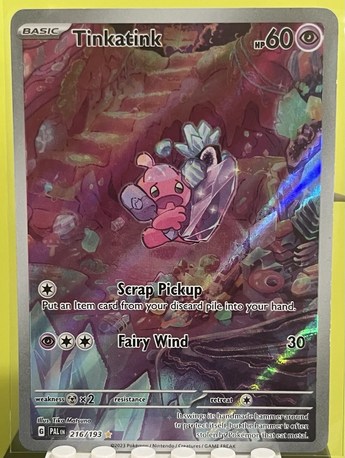 Pokémon Tinkatink 216/193 Sv02 Paldea Evolved Illus Rare Holo Eng LP