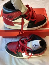 Jordan Red And Black Shoes Size 5 Boys