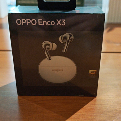 OPPO Enco X3 Bluetooth In-Ear Earbuds w/ Charging Case, ANC, Lunar White