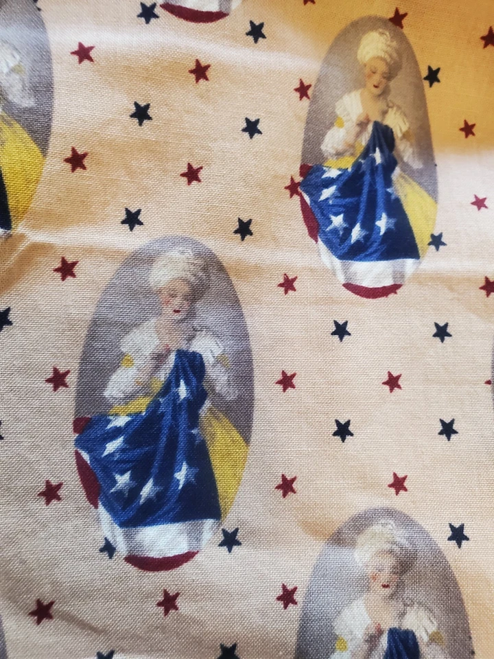 VHTF OOP Judie Rothermel Betsy Ross Collection Fabric 43" x 56" Marcus Fabrics - Image 2 of 4