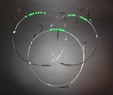 4Ft Surf Fishing Leaders, Target Bull Red Drum & Small Sharks, Hand Tied, 3 PACK