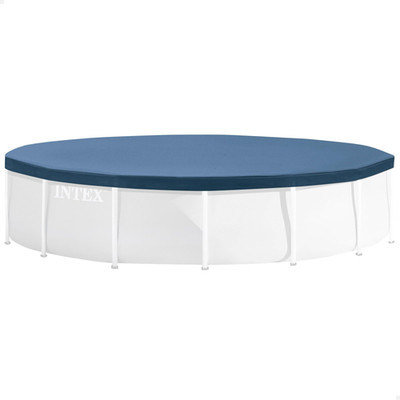 INTEX 28030E Pool Cover: For 10ft Round Metal Frame Pools   10' (Round), Blue