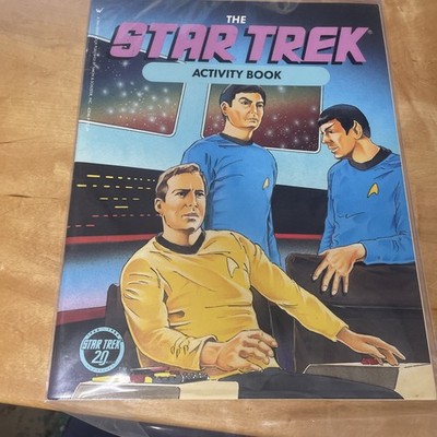 VTG 1986 The Star Trek Activity Book 20 Years In Protective Sleeve Sci Fi TV