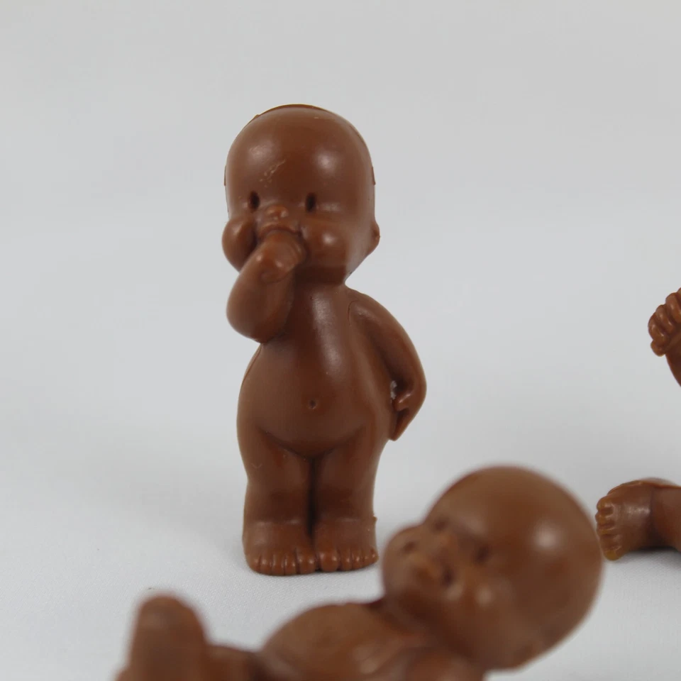 5 Dolls LOS BABIES Brown EL GRECO Toys PVC Vintage 80s Spain - Image 3 of 4