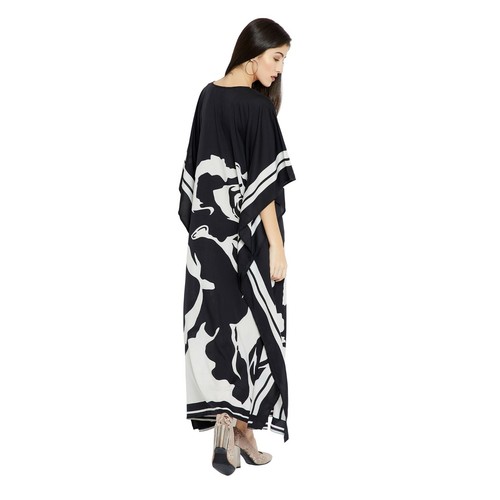 Women Kaftan Casual Maxi Dress Kimono Sleeve Evening Gown Beachwear Sundress - Picture 57 of 452