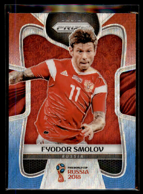 2018 Panini Prizm World Cup RED BLUE WAVE #170 Fyodor Smolov - Russia Qty