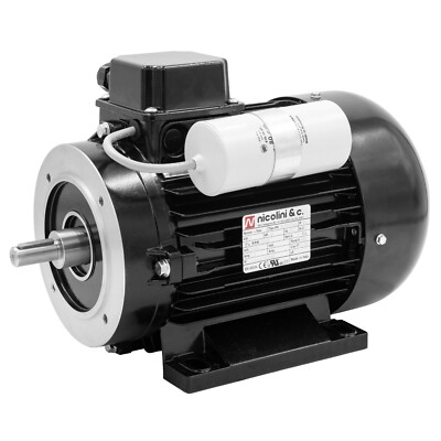 Nicolini Electric Motor - 4 hp Single-Phase 230 V, 5/8-inch Shaft