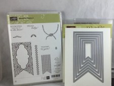 BEAUTIFUL BANNERS BANNERS FRAMELIT Stampin Up New Knot Thanks Hello Baby Love