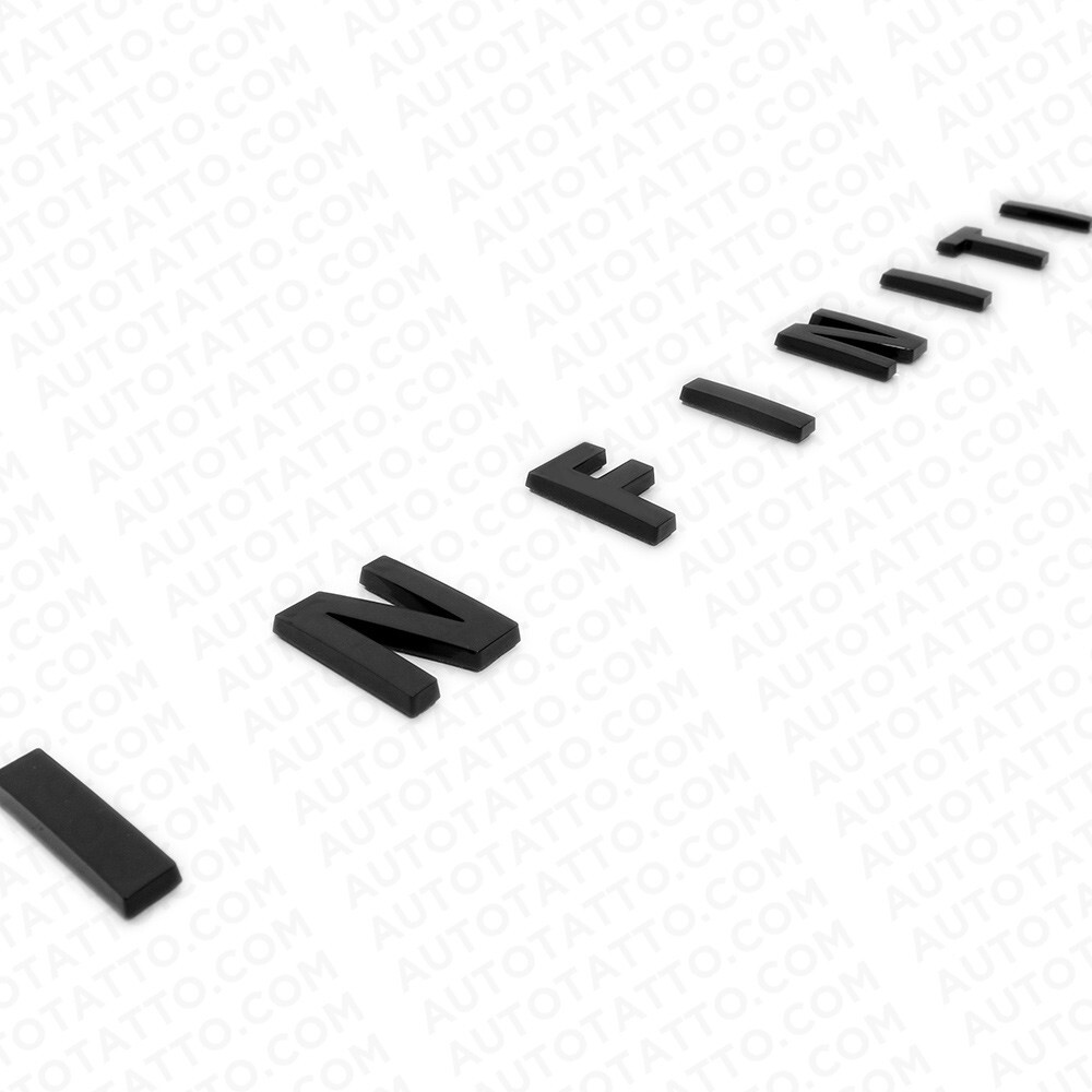 For Infiniti Rear Tailgate Trunk Lid Letter Badge Emblem Nameplate Gloss Black