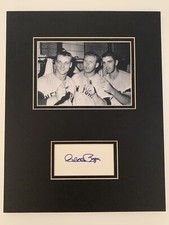 NEW YORK YANKEES CLETE BOYER Signed Autographed Matted Photo w/cut 11