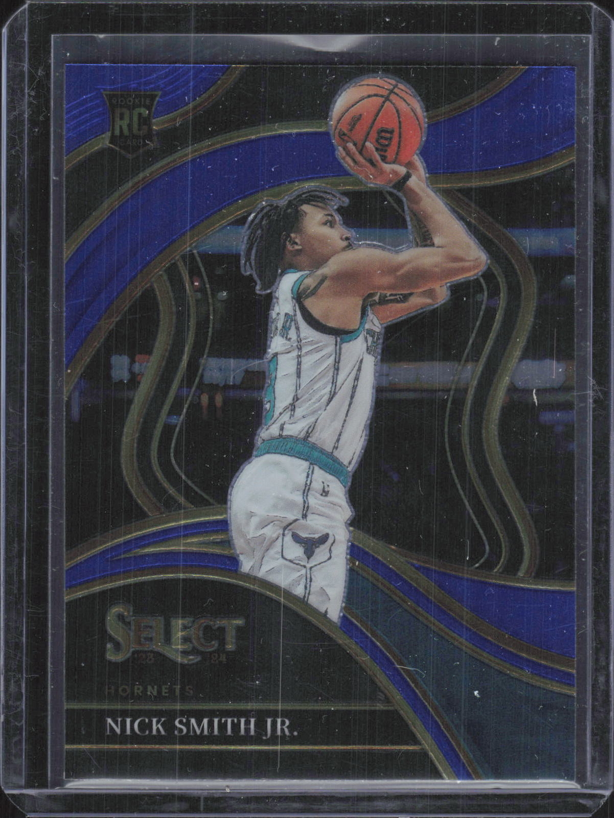 2023-24 Panini Select #293 Nick Smith Jr. Blue Courside