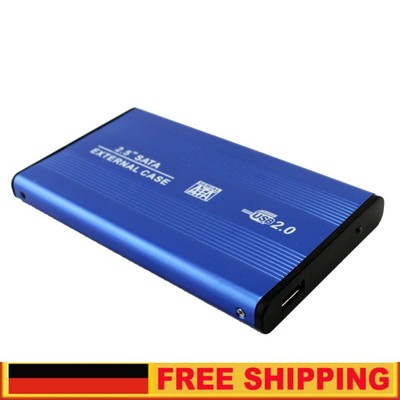 2.5 Inch USB 2.0 SATA External Mobile Hard Disk Box Aluminum Alloy Shell DE