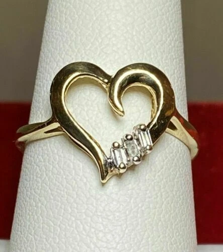 Anelli di lusso cuore in oro giallo