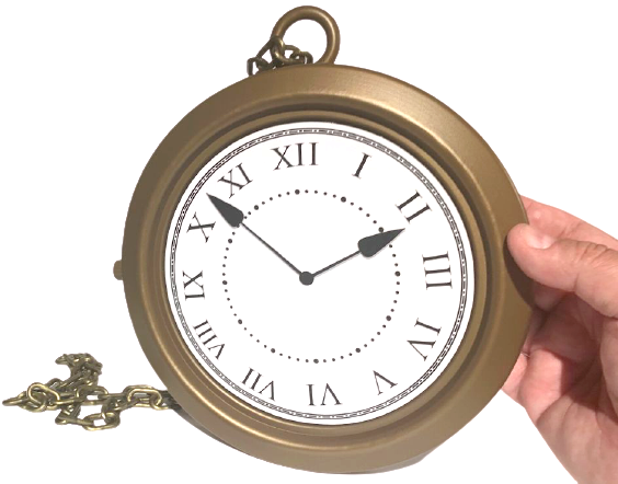 HIP HOP JUMBO CLOCK NECKLACE Rapper Flavor Giant Watch Chain Alice
