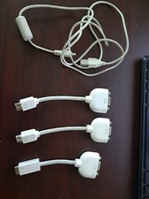 Apple Lot of 3 Mini DVI to VGA Display Adapters  cord iMac Macbook Macbook Pro