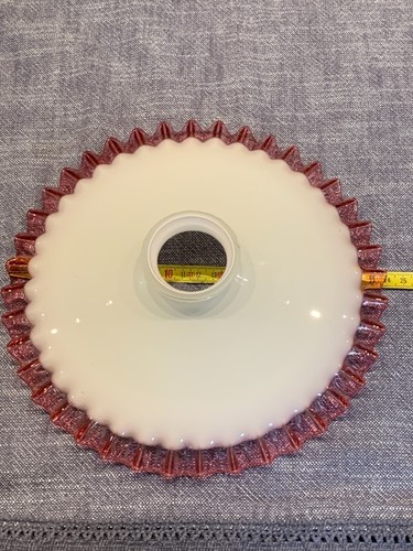Lampadario Vetro Opalino - lampadario soffitto sospensione Piatto in vetro - Foto 7 di 7