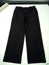 J Ferrar Men  s Size 36x32 Black Dress Pants Flat Front Slash Pockets EUC