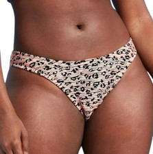 Xhilaration Juniors' XL 12-14 Texture Animal Print Cheeky Bikini Swim Bottom