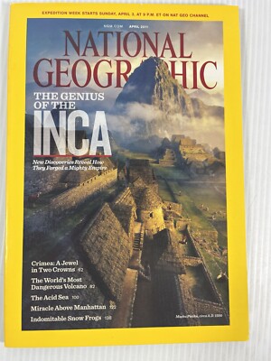 National Geographic Magazine Back Issue 2011 April Inca Crimea Snow Frogs