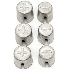 6 Pieces Battery Terminals Post Lead Shims Car Battery Post Caps Adapter Term...