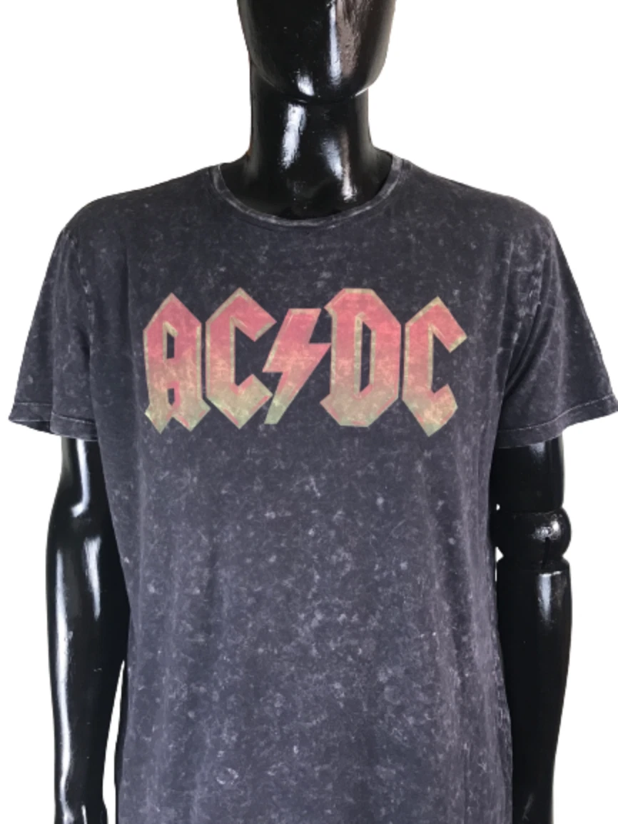 Tee shirt acdc homme grande taille sale