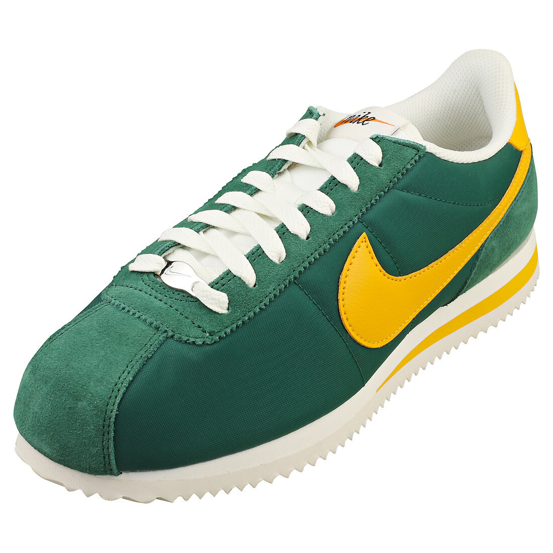 nike cortez green and yellow