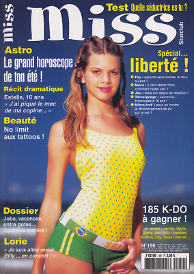 Magazine MISS  STAR CLUB n° 159,   LORIE, MYRIAM, ILONA, KYO, JENIFER, CHARVET.